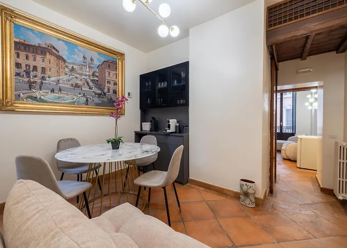 Apartment Elegant Design Two Bedroom Near Spanish Steps Center Rom